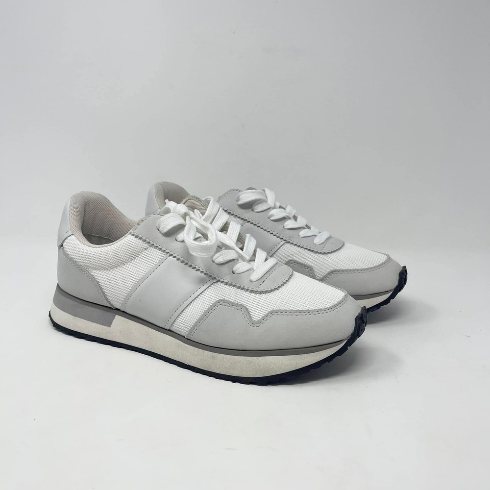 Greats McCarren Brooklyn Athletic Sneaker Unisex Size 10.5W/8.5M White Gray